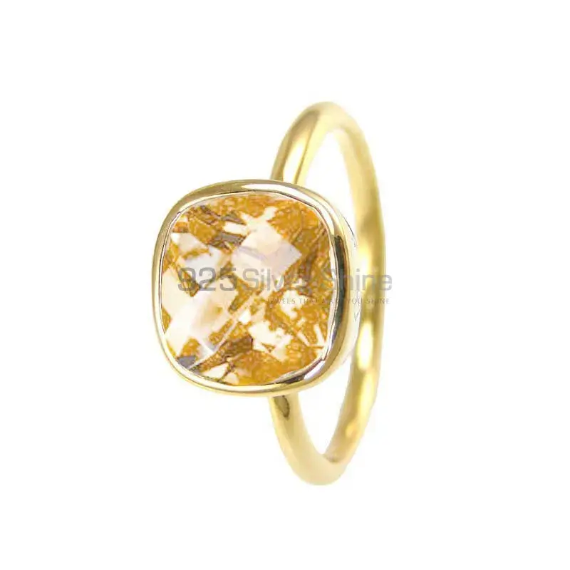 Gold Plated Sterling Silver Citrine Rings 925SR3825