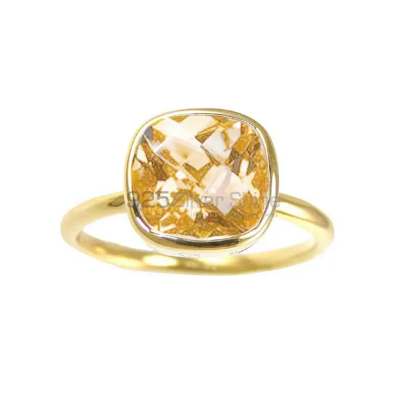 Gold Plated Sterling Silver Citrine Rings 925SR3825_0