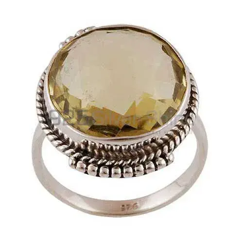 Sterling Silver Citrine Gemstone Wedding Rings 925SR4019_0
