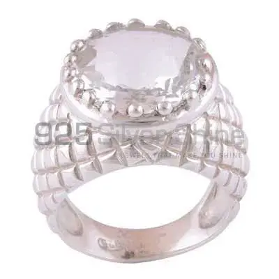 Solid 925 Silver Rings In Genuine Crystal Gemstone 925SR3510