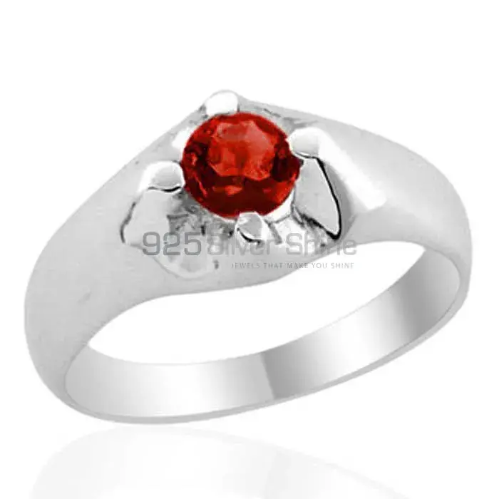 Garnet Birthstone Sterling Silver Filigree Rings 925SR1985_0