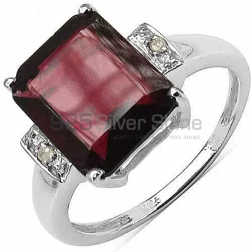 Sterling Silver Garnet Anniversary Rings Jewelry 925SR3194