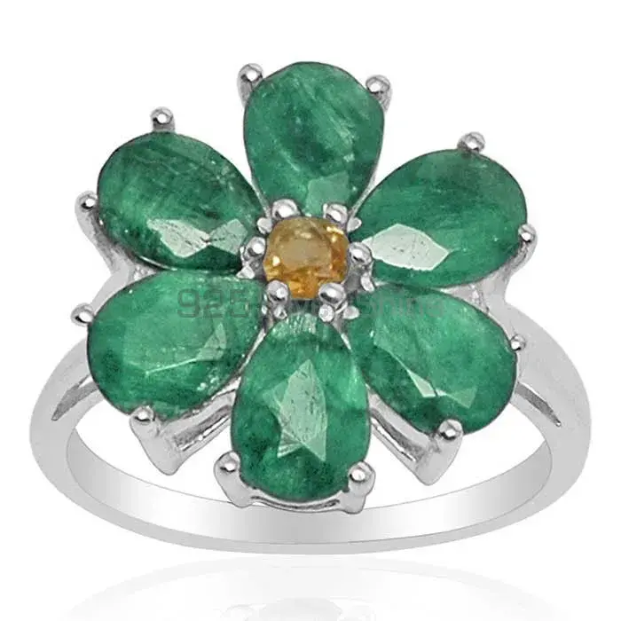 Solid 925 Silver Rings In Genuine Multi Gemstone 925SR1444_0