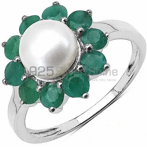 Solid 925 Silver Rings In Genuine Multi Gemstone 925SR3100_0