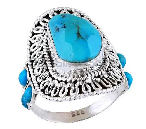 Solid 925 Silver Rings In Genuine Turquoise Gemstone 925SR2942