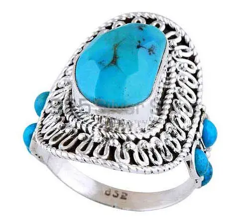 Solid 925 Silver Rings In Genuine Turquoise Gemstone 925SR2942_0