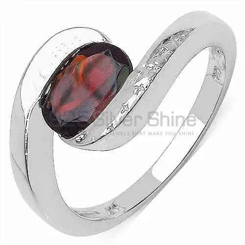 Sterling Silver Garnet January Birthstone Rings Jewelry 925SR3177