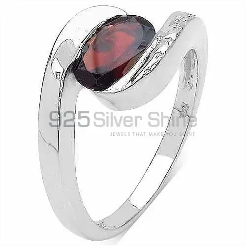 Sterling Silver Garnet January Birthstone Rings Jewelry 925SR3177_0