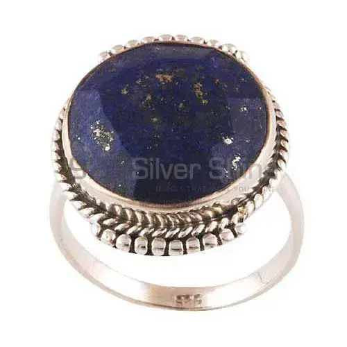 Solid 925 Silver Rings In Natural Lapis Lazuli Gemstone 925SR4017