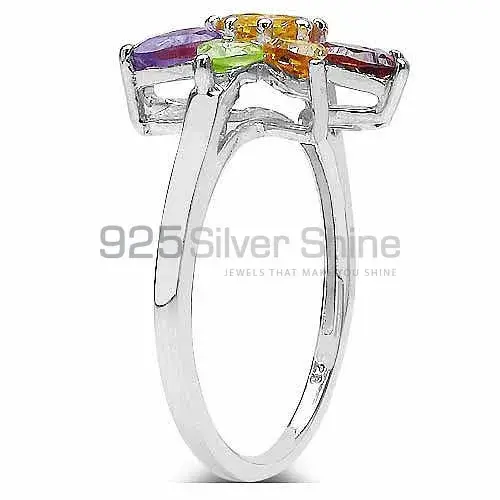 Solid 925 Silver Rings In Natural Multi Gemstone 925SR3350_2
