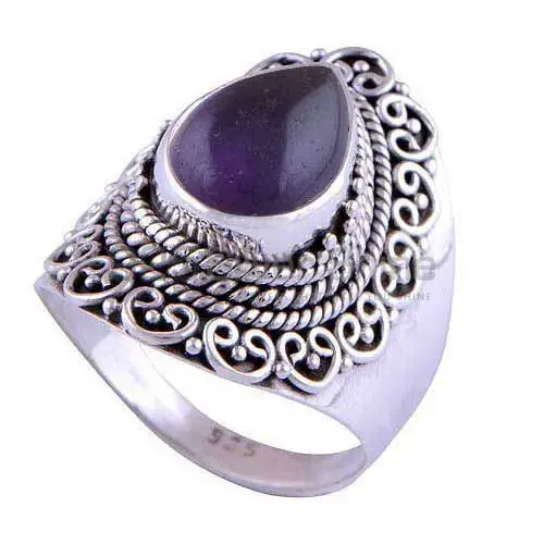 Hand Work Sterling Silver Amethyst Rings 925SR3020