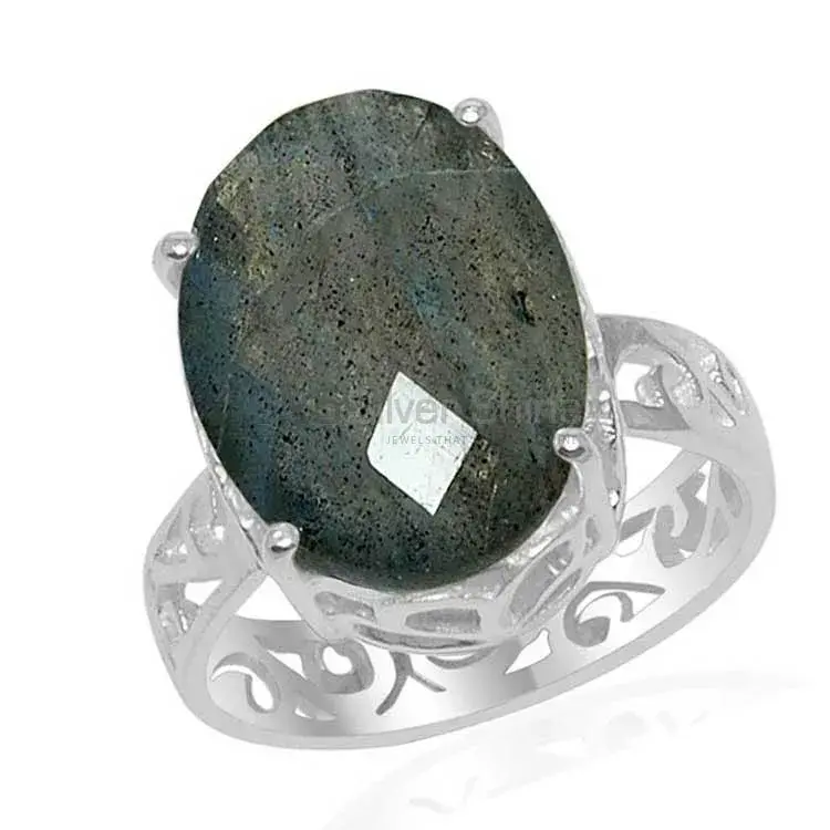 Solid 925 Silver Rings In Semi Precious Labradorite Gemstone 925SR1522_0