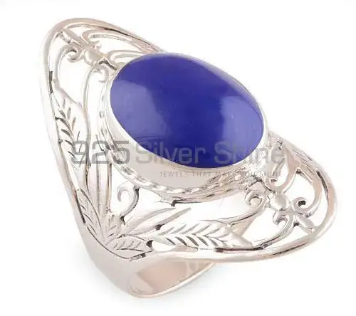 Solid 925 Silver Rings In Semi Precious Lapis Gemstone 925SR2783