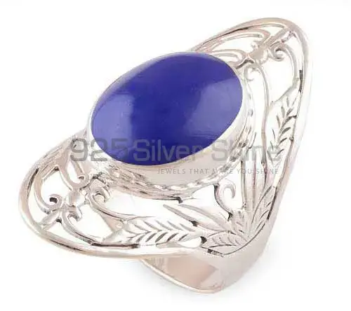 Solid 925 Silver Rings In Semi Precious Lapis Gemstone 925SR2783_0