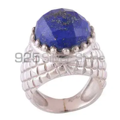 Solid 925 Silver Rings In Semi Precious Lapis Lazuli Gemstone 925SR3509