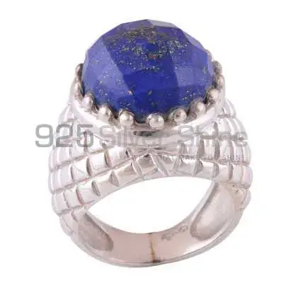 Solid 925 Silver Rings In Semi Precious Lapis Lazuli Gemstone 925SR3509_0