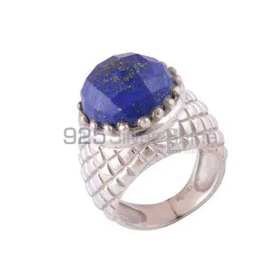Solid 925 Silver Rings In Semi Precious Lapis Lazuli Gemstone 925SR3509_0