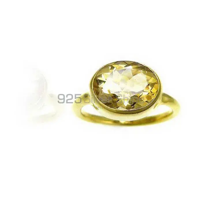 Solid 925 Silver Rings In Semi Precious Lemon Topaz Gemstone 925SR3824_0