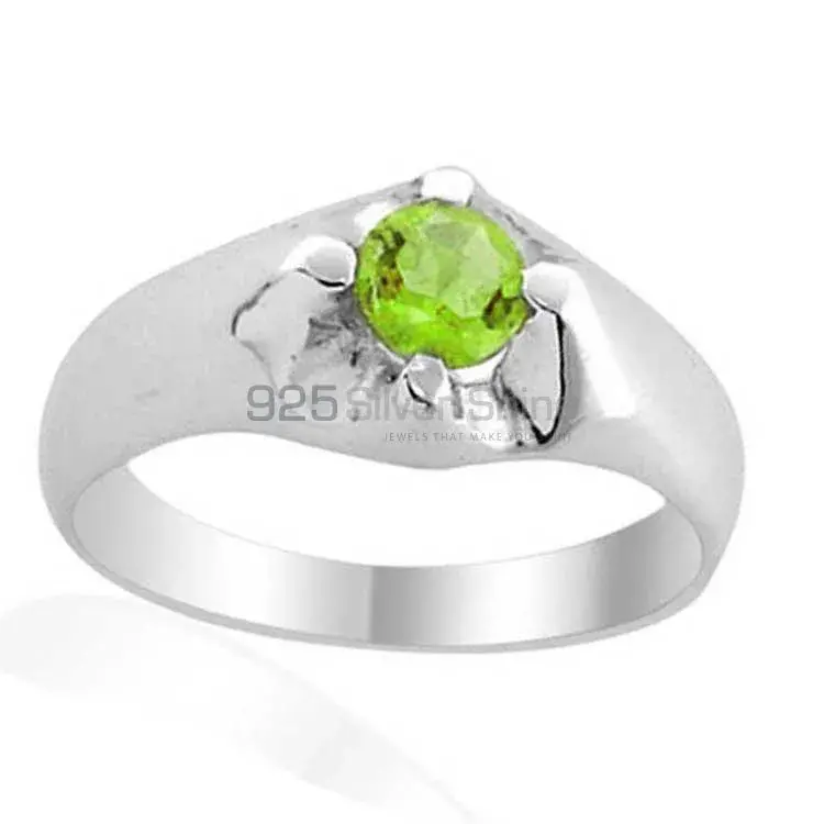 Peridot Stone Sterling Silver Engagement Ring For Women's 925SR1984_0