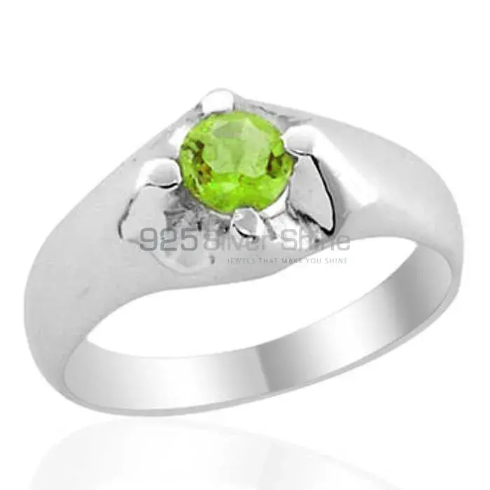 Peridot Stone Sterling Silver Engagement Ring For Women's 925SR1984_0