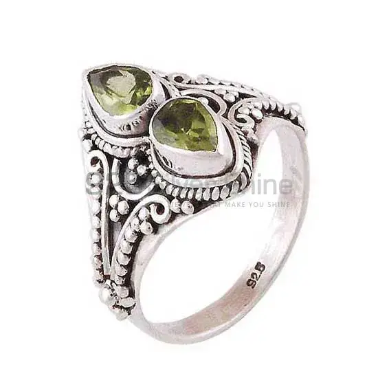 Fine Work Sterling Silver Peridot Rings 925SR3939_0