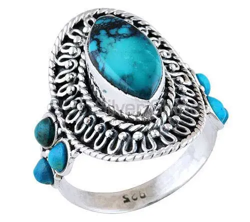 Solid 925 Silver Rings In Semi Precious Turquoise Gemstone 925SR2941_0