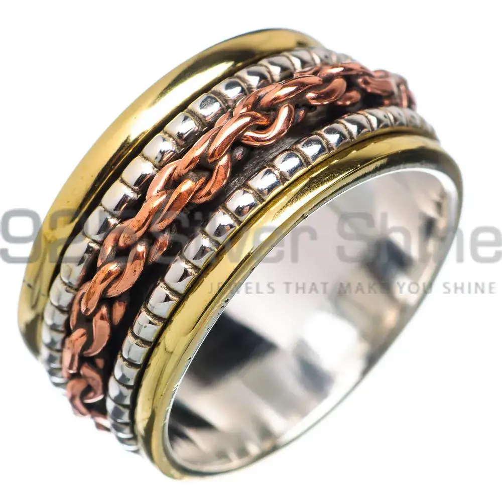 Solid Sterling Silver Meditation Spinner Rings SMR148