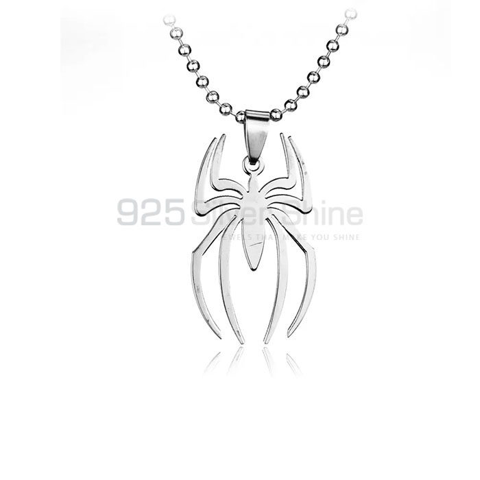 Spider Necklace, Animal Minimalist Necklace In 925 Sterling Silver AMN146