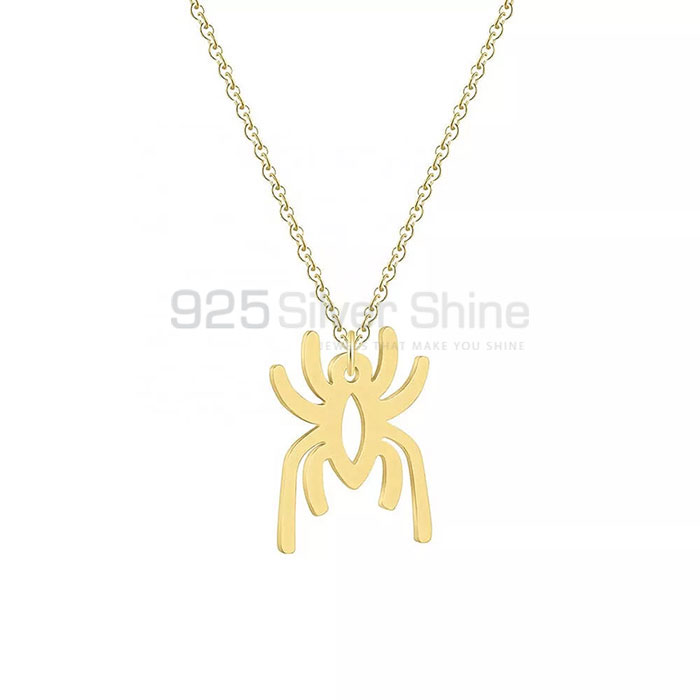 Spider Necklace, Stunning Animal Minimalist Necklace In 925 Sterling Silver AMN227_0