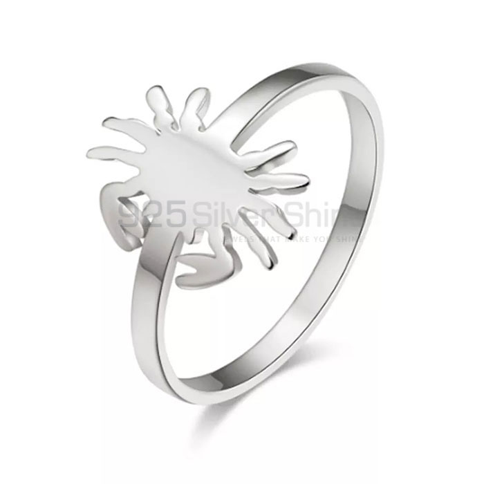 Spider Ring, Animal Minimalist Rings In 925 Sterling Silver AMR297