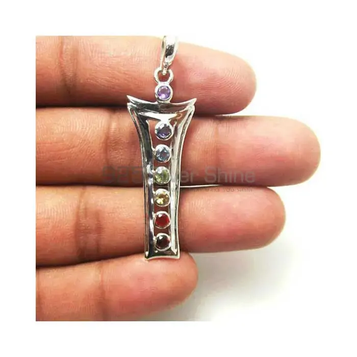 Sterling Silver Chakra Pendant For Yoga SSCP170