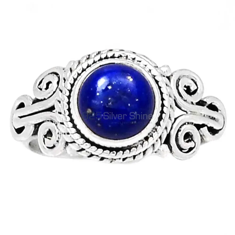 Sterling Silver Designer Rings In Lapis Gemstone 925SR2321