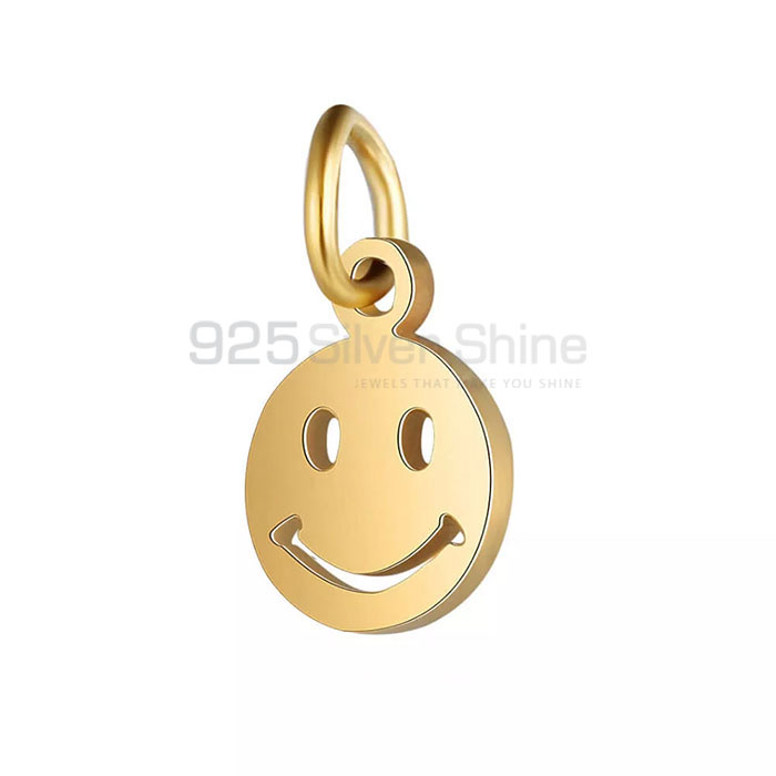 Sterling Silver Face Smiley Charm Pendant In 925 Silver SMMP445_0