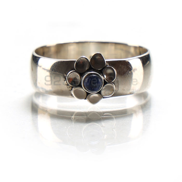 Sterling Silver Flower Ring In Lapis Lazuli Gemstone SSR148-2