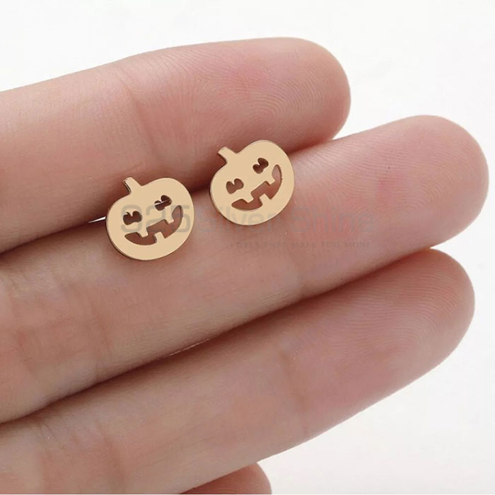 Sterling Silver Halloween Minimalist Stud Earring HOME326_3