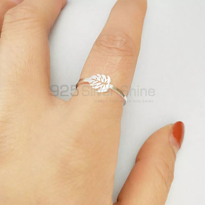 Sterling Silver Handmade Palm Minimalist Ring Jewelry FWMR249_2