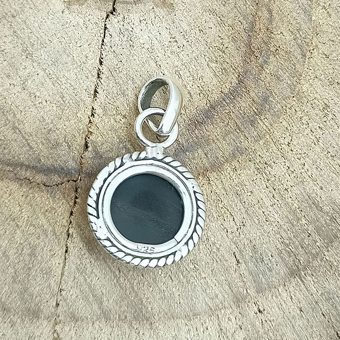 Sterling Silver Handmade Pendant In Black Onyx Gemstone 925NSP09_2