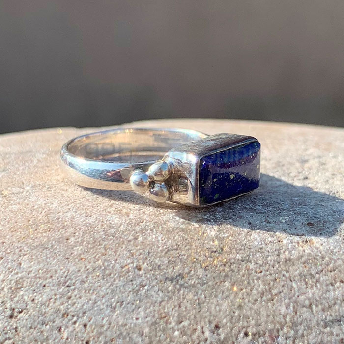 Sterling Silver Handmade Ring With Natural Lapis Lazuli Gemstone SSR171_0