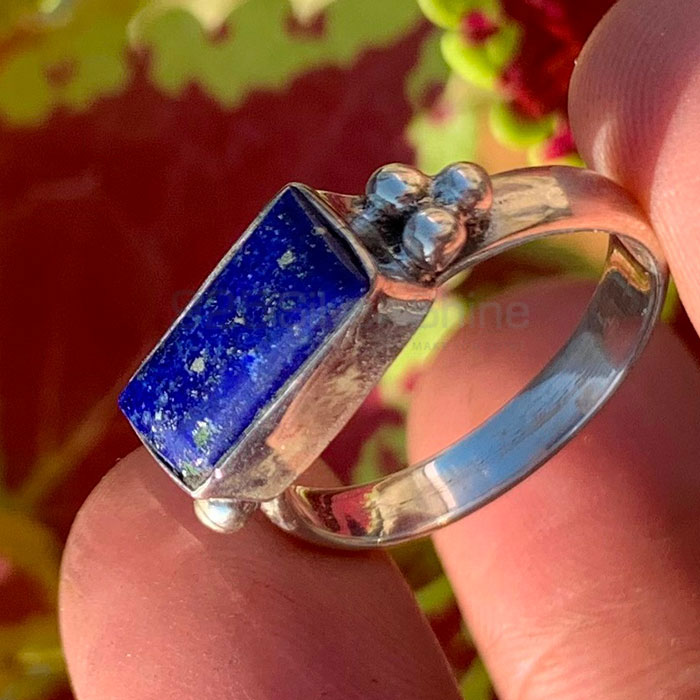 Sterling Silver Handmade Ring With Natural Lapis Lazuli Gemstone SSR171_1