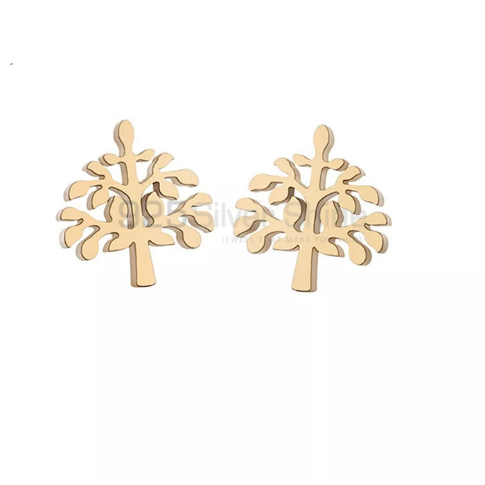 Sterling Silver Life Of Tree Symbol Stud Earring In 925 Silver TLME604