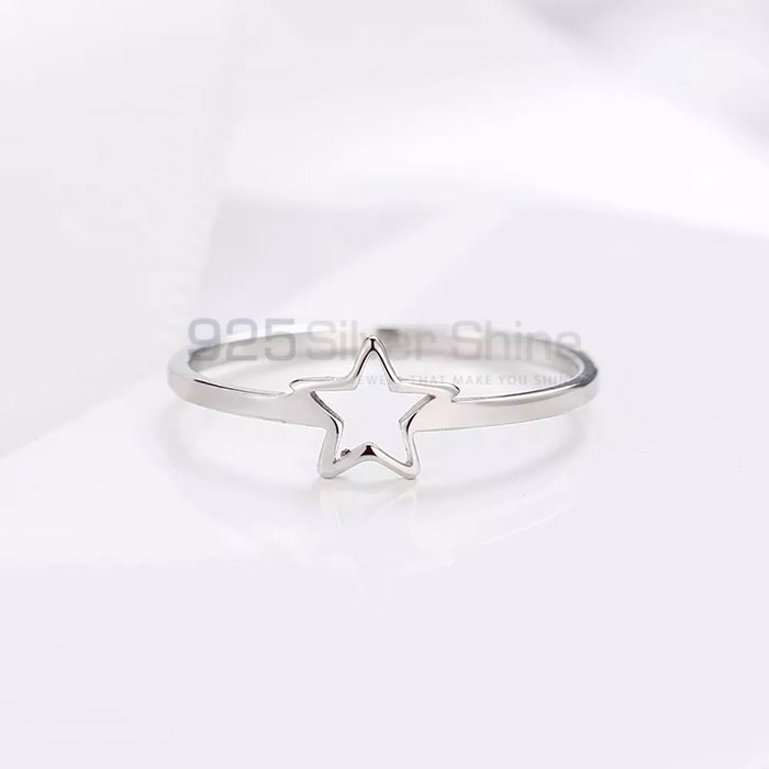 Sterling Silver Light Weight Star Looking Ring STMR538