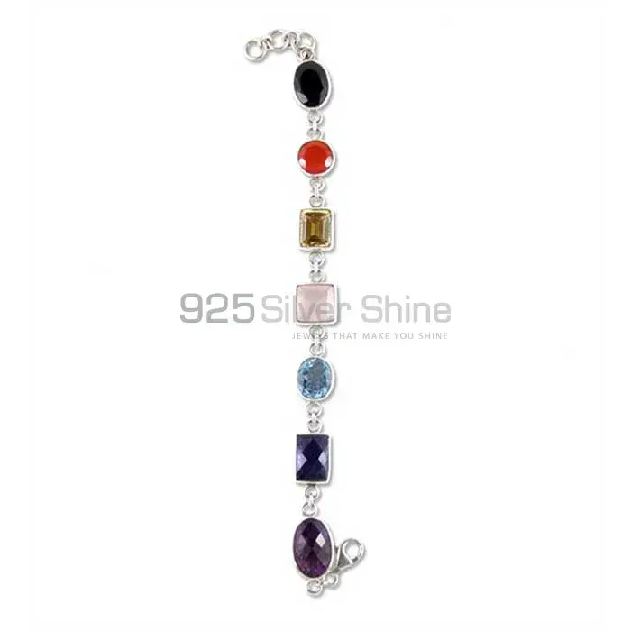 Sterling Silver Mediation Chakra Bracelets With Jewelry SSCB121