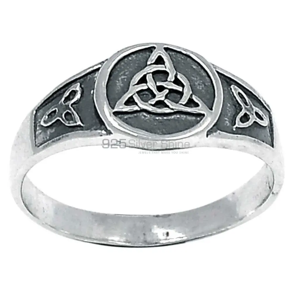 Sterling Silver Meditation Plain Rings 925SR2261_1