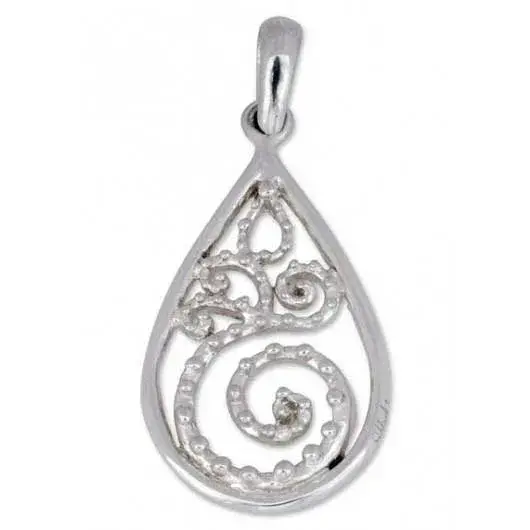 Sterling Silver Plain Pendant_0
