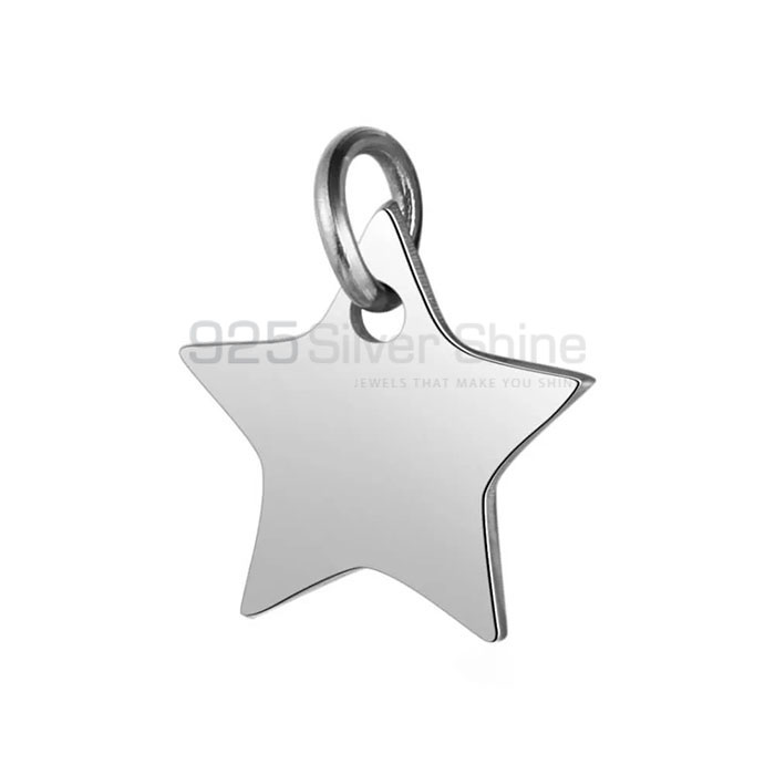 Sterling Silver Star With Bail Pendant Jewelry STMP529