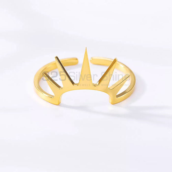 Sterling Silver Sun Flower Handmade Ring For Women's MOMP403_1