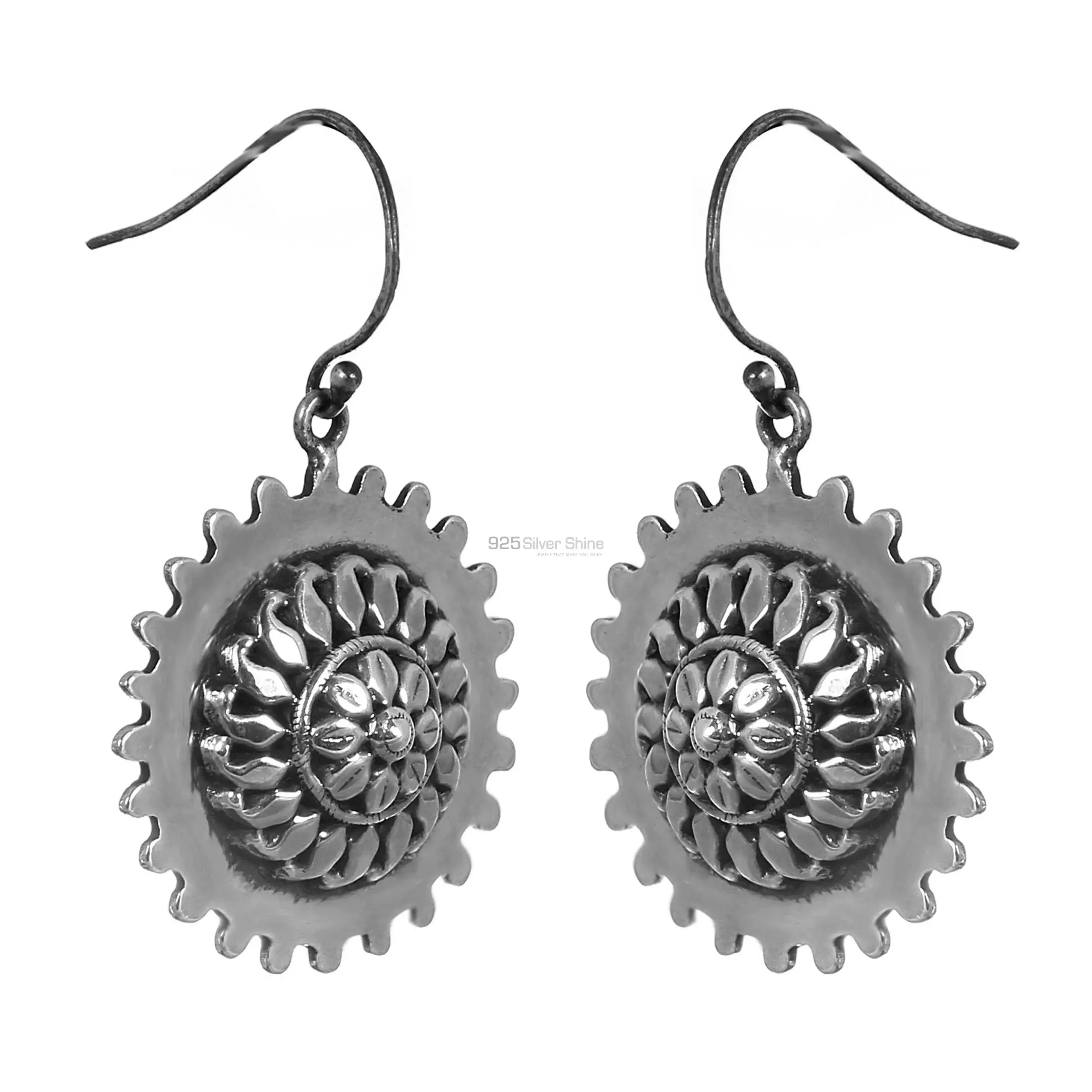 Sterling Silver Sunrise Handmade Earring Jewelry 925SE154_0