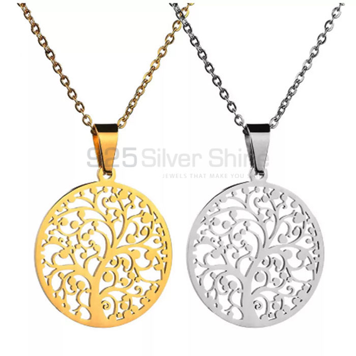 Stunning Life Of Tree Minimalist Necklace In 925 Silver TLMN618