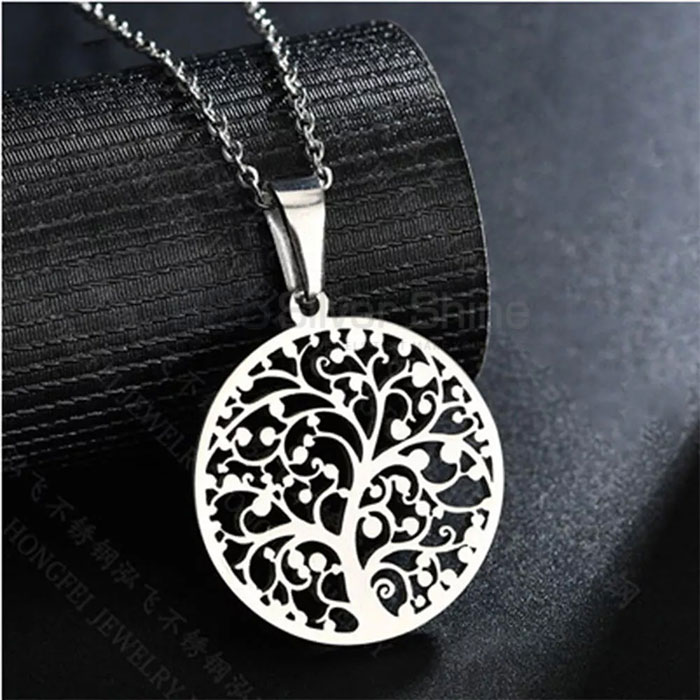 Stunning Life Of Tree Minimalist Necklace In 925 Silver TLMN618_0