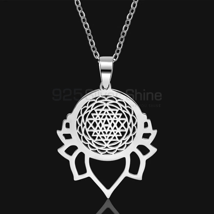 Stunning 925 Silver Geometric Chain Necklace Designs GMMN292